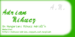 adrian mihucz business card